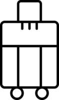 Luggage Line Icon vector