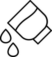 Add Water Line Icon vector