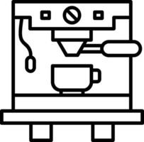 Coffee Machine Line Icon vector