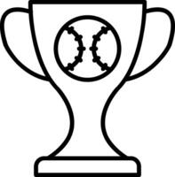 Baseball Line Icon vector