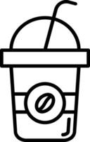 Latte Line Icon vector