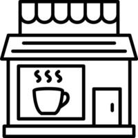 Coffee Shop Line Icon vector