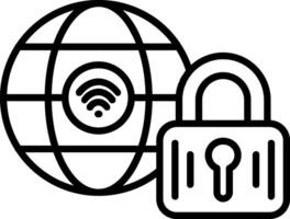 Internet Line Icon vector
