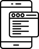 Smartphone Line Icon vector