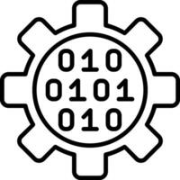 Gear Line Icon vector