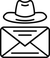 Mail Line Icon vector