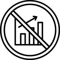 Prohibited Sign Line Icon vector