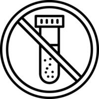 Prohibited Sign Line Icon vector