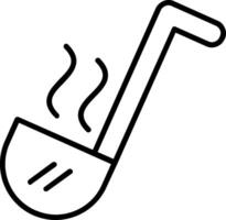 Ladle Line Icon vector