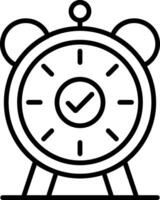 Alarm Line Icon vector