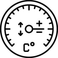 icono de línea de calibre vector