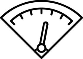 Gauge Line Icon vector