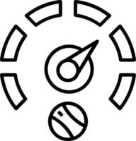 Gauge Line Icon vector