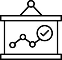 Presentation Line Icon vector