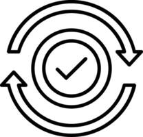 Refresh Line Icon vector