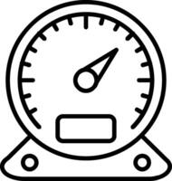 Gauge Line Icon vector
