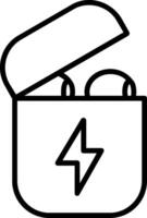 Charging Line Icon vector