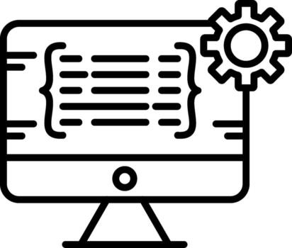 Programming Line Icon vector