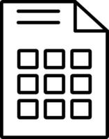 Grid Line Icon vector