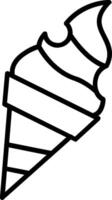 Ice Cream Line Icon vector