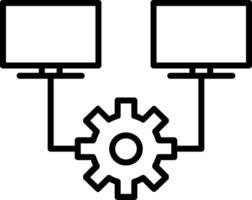 Multitask Line Icon vector