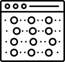 Recognition Line Icon vector
