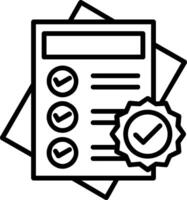 Notes Line Icon vector