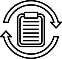 Clipboard Line Icon vector