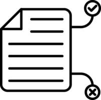 Tasks Line Icon vector