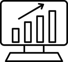 Analytics Line Icon vector