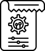 Tasks Line Icon vector