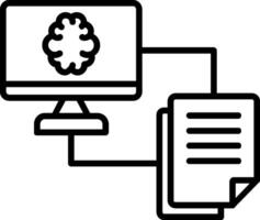 File Transfer Line Icon vector