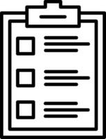 Clipboard Line Icon vector