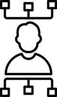 Workflow Line Icon vector