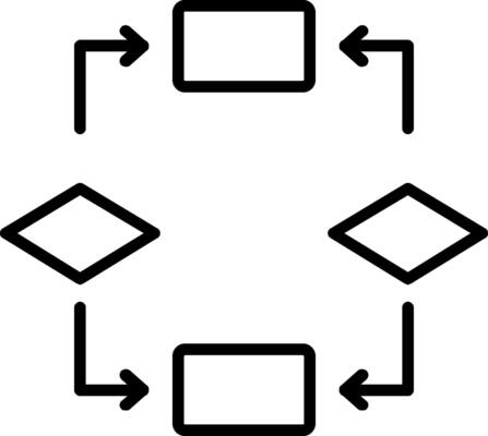 Algorithm Line Icon