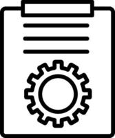 Project Management Line Icon vector