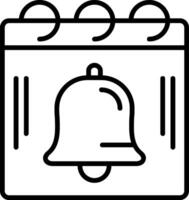 Reminder Line Icon vector