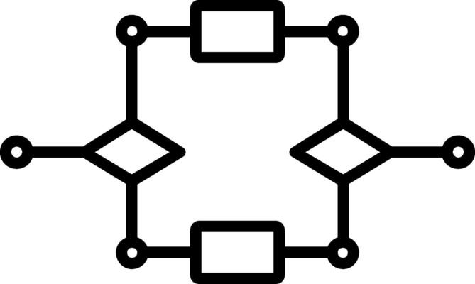 Algorithm Line Icon