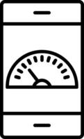 Dashboard Line Icon vector