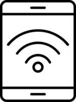 Wifi Line Icon vector