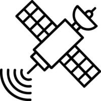 Satellite Line Icon vector