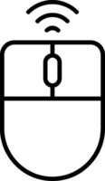 Wireless Mouse Line Icon vector