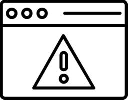 Access Denied Line Icon vector