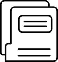 Folder Line Icon vector