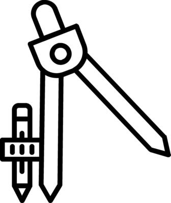 Compass Line Icon