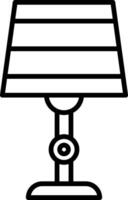 Lamp Line Icon vector