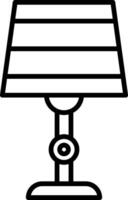 Lamp Line Icon vector