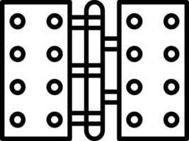 Hinge Line Icon vector