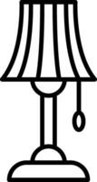 Lamp Line Icon vector