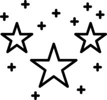 Stars Line Icon vector